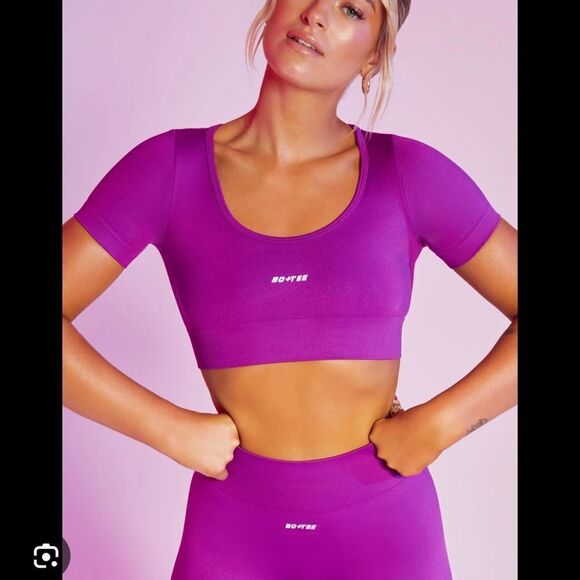 bo and tee purple shorts - Picture 1 of 2